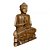 ESCULTURA BUDA MEDITACAO MADEIRA NATURAL ENTALHADA 50CM BALI - Imagem 2