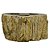 CASTICAL TRIPLO BALI EM MADEIRA PETRIFICADA L20XA10XP13CM - Imagem 1