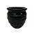 VASO VIETNAMITA DE CERAMICA IMPORTADO CHIPRE PRETO D33XA35CM - Imagem 1