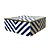 CAIXA DECORATIVA ORGANIZADORA AZUL E BEGE D27XA09CM - Imagem 1