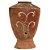 VASO DE BARRO ANTIGO TALHA TERRACOTA DESENHADA BAHIA D35XA50CM - Imagem 1