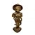 ESCULTURA IMPORTADA CAMPONESA EM MADEIRA L20XA50CM - Imagem 1