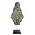 ESCULTURA MASCARA TRIBAL TORAJA EM MADEIRA WHITEWASH COM SUPORTE A55CM - Imagem 1