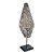 ESCULTURA MASCARA TRIBAL TORAJA EM MADEIRA WHITEWASH COM SUPORTE A55CM - Imagem 2