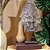 ESCULTURA MASCARA TRIBAL TORAJA EM MADEIRA WHITEWASH COM SUPORTE A55CM - Imagem 4