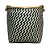CESTO FIBRA SINTETICA BALI REDONDO BRANCO E PRETO CHEVRON D42XA48CM - Imagem 1