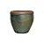 VASO RUSTICO DE CERAMICA IMPORTADO MARRAKECH VERDE D46XA41CM - Imagem 2