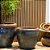 VASO RUSTICO DE CERAMICA IMPORTADO MARRAKECH VERDE D46XA41CM - Imagem 3