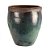 VASO CERAMICA IMPORTADO FIJI RUSTICO DE VERDE D33XA50CM - Imagem 1