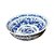 CENTRO DE MESA EM PORCELANA AZUL E BRANCO CARPAS IMPERIAIS D42XA18CM - Imagem 3