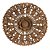 MANDALA BALI FLORAL MADEIRA NATURAL ENTALHADA 40CM - Imagem 1