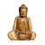 ESCULTURA BUDA MEDITACAO MADEIRA NATURAL ENTALHADA 40CM BALI - Imagem 1