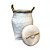 CESTA DECORATIVA BAMBU BRANCO COM CORDA COM TAMPA - Imagem 2