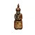 ESCULTURA IMPORTADA BUDA ORACAO EM MADEIRA NATURAL E VERMELHO L21XA36CM - Imagem 2