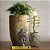 VASO VIETNAMITA DE CERAMICA IMPORTADO PARIS ATLANTIS PP D26XA41CM - Imagem 2