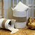 CESTO DECORATIVA RATTAN BALI REDONDO BRANCO E NATURAL - Imagem 4