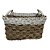 CESTO RATTAN BALI RETANGULAR NATURAL E BRANCO - Imagem 2