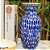 FLOREIRO PORCELANA AZUL E BRANCA THAI DROPS D10XA22CM - Imagem 3