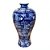 FLOREIRO PORCELANA AZUL BRANCO TRACY D18XA35CM - Imagem 2
