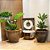 VASO RUSTICO DE CERAMICA IMPORTADO XANGAI MARROM D51XA48CM - Imagem 4