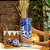 PORTA GUARDA CHUVA PORCELANA RENDA CELESTE AZUL BRANCO D20XA45CM - Imagem 4