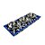 CONJUNTO PRATO EM PORCELANA AZUL E BRANCA COM 03 MINI PETISQUEIRAS EM METAL - Imagem 1