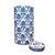 POTICHE EM PORCELANA AZUL E BRANCO RETO A36CM - Imagem 2