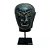 ESCULTURA IMPORTADA CABECA DE BUDA DECORATIVA EM PEDRA NATURAL NEGRA A20CM - Imagem 1