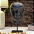 ESCULTURA IMPORTADA CABECA DE BUDA DECORATIVA EM PEDRA NATURAL NEGRA A20CM - Imagem 3