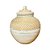 CESTO BRANCO EM RATTAN COM TAMPA - Imagem 1