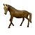 ESCULTURA IMPORTADA CAVALO DECORATIVO EM MADEIRA L30XA12CM - Imagem 2