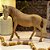 ESCULTURA IMPORTADA CAVALO DECORATIVO EM MADEIRA L30XA12CM - Imagem 3