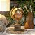 GLOBO DECORATIVO INDIANO TERRACOTA BASE EM MADEIRA SQUARE 34CM - Imagem 3
