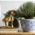 ESTATUETA CAVALO EM PORCELANA LARANJA - Imagem 3