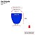 VASO VIETNAMITA DE TOQUIO CERAMICA IMPORTADO AZUL - Imagem 3