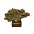 CORAL DECORATIVO DOURADO EM RESINA COLECAO OCEAN ART L25XA21CM - Imagem 2