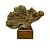 CORAL DECORATIVO DOURADO EM RESINA COLECAO OCEAN ART L25XA21CM - Imagem 1