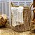 CESTA DECORATIVA RATTAN BALI REDONDO REDE BRANCO E NATURAL - Imagem 1