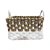 CESTA DECORATIVA RATTAN BALI RETANGULAR BRANCO E NATURAL - Imagem 1