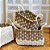 CESTA DECORATIVA RATTAN BALI RETANGULAR BRANCO E NATURAL - Imagem 4