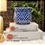 CACHEPOT PORCELANA AZUL E BRANCA GEOMETRIC D14XA13CM - Imagem 4