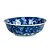CENTRO DE MESA EM PORCELANA AZUL E BRANCO D30CM - Imagem 2