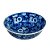 CENTRO DE MESA EM PORCELANA AZUL E BRANCO D30CM - Imagem 1