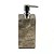 PORTA SABONETE LIQUIDO PEDRA NATURAL CINZA D8XA14CM - Imagem 1