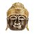 MASCARA BUDA BALI MADEIRA NATURAL COM DOURADO 30CM - Imagem 1
