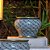 CACHEPOT PORCELANA PRETO BRANCO GOLDEN ESCAMAS D15XA11CM - Imagem 3
