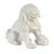 CAO DE FO CHINES EM PORCELANA BRANCA - Imagem 1