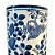 PORTA GUARDA CHUVA EM PORCELANA PASSARO AZUL E BRANCO D15XA36CM - Imagem 2
