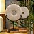ESCULTURA IMPORTADA BI DISC CHINES ANTIGO EM PEDRA NATURAL CLARA COM SUPORTE A26CM - Imagem 3