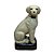ESCULTURA IMPORTADA CACHORRO EM PORCELANA 20CM ESQUERDO - Imagem 1